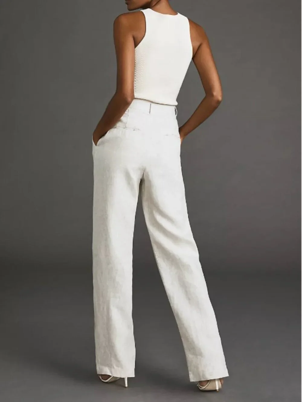 Reformation Mason Linen Pants - Size 4